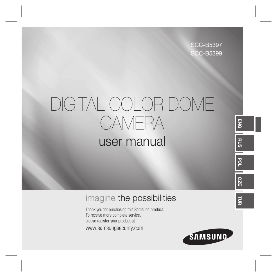 Samsung SCC-5399P User Manual | 34 pages