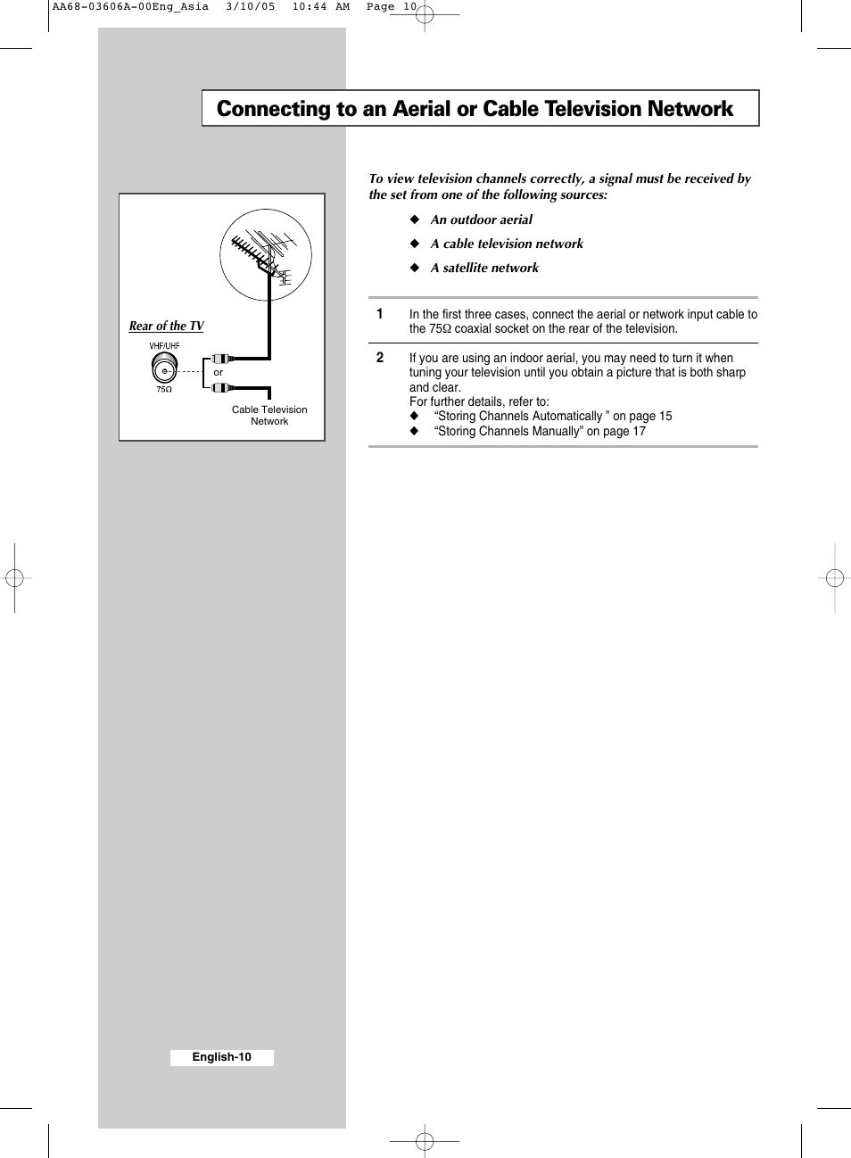 Samsung WS32A11 User Manual | Page 10 / 52
