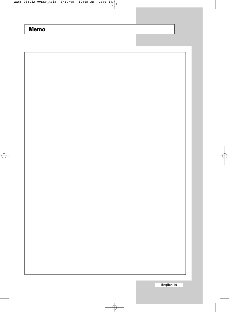Samsung WS32A11 User Manual | Page 49 / 52