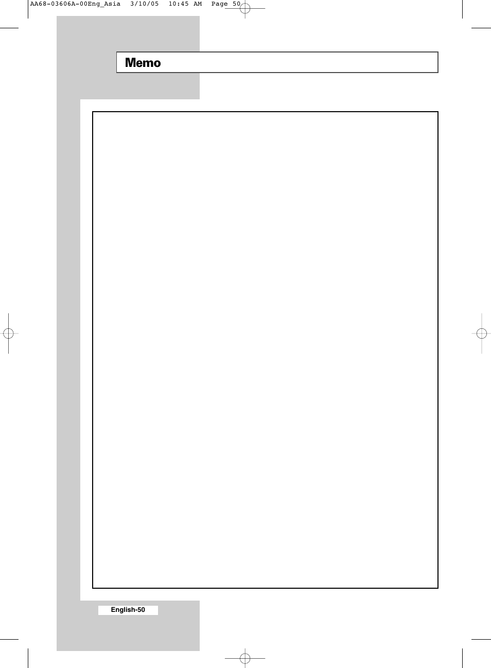 Samsung WS32A11 User Manual | Page 50 / 52