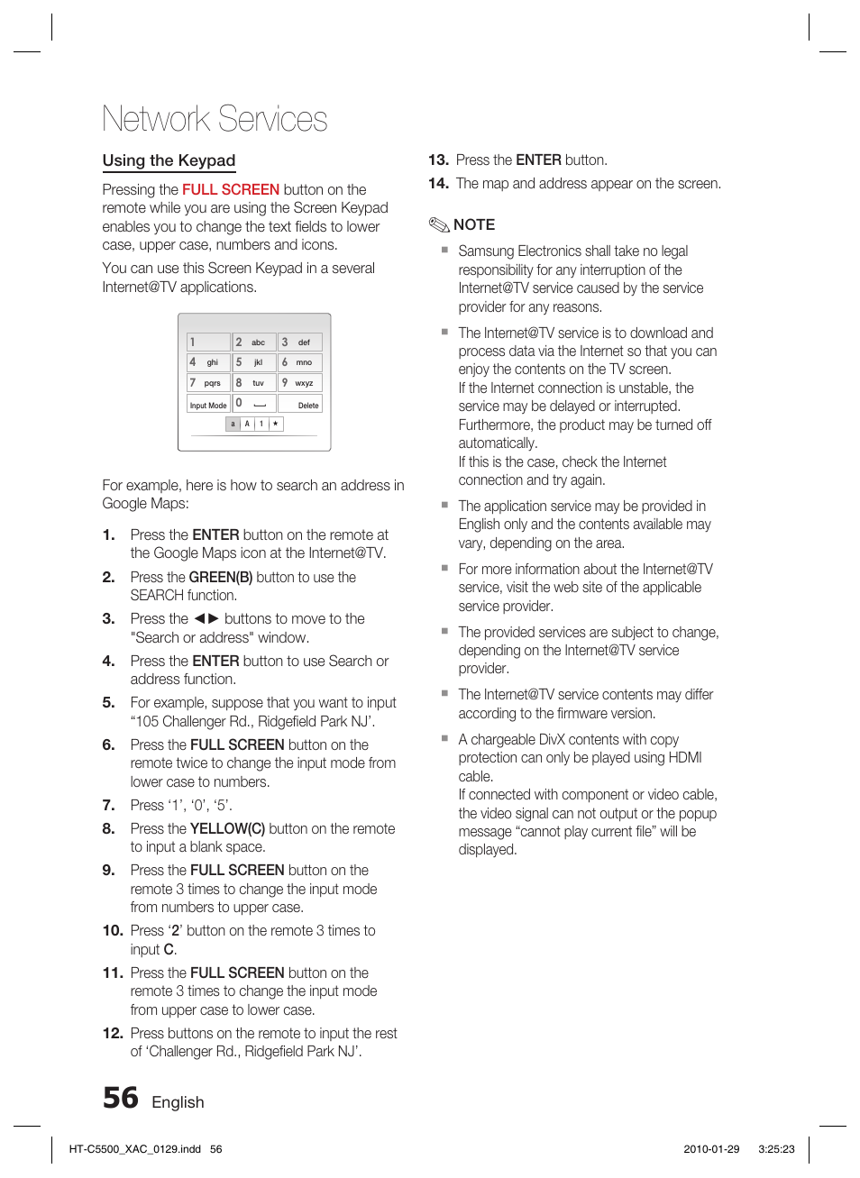 Network services | Samsung AH68-02258S User Manual | Page 56 / 68