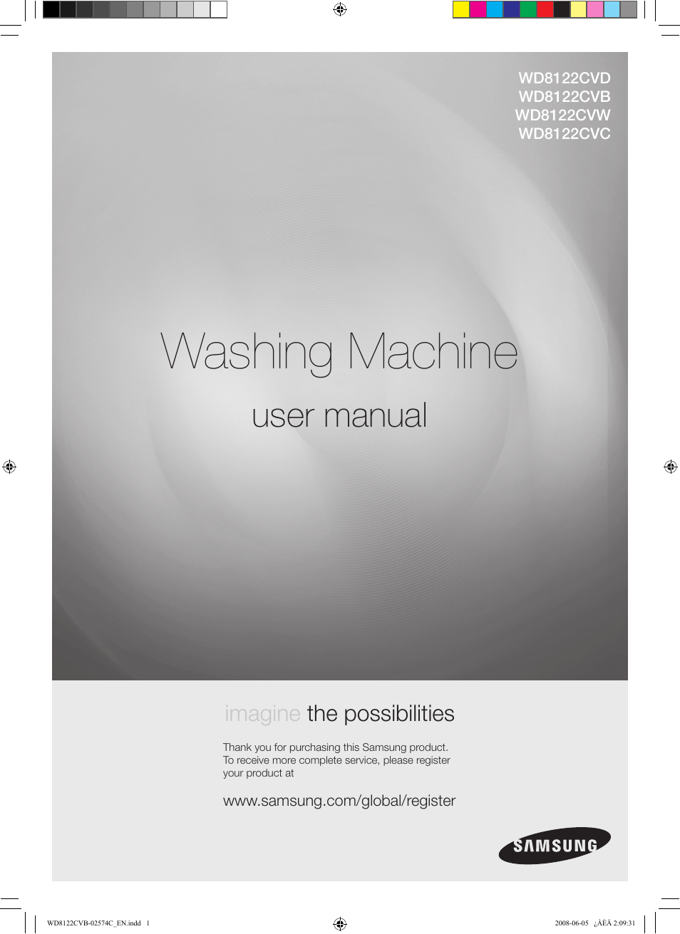 Samsung WD8122CVD User Manual | 144 pages