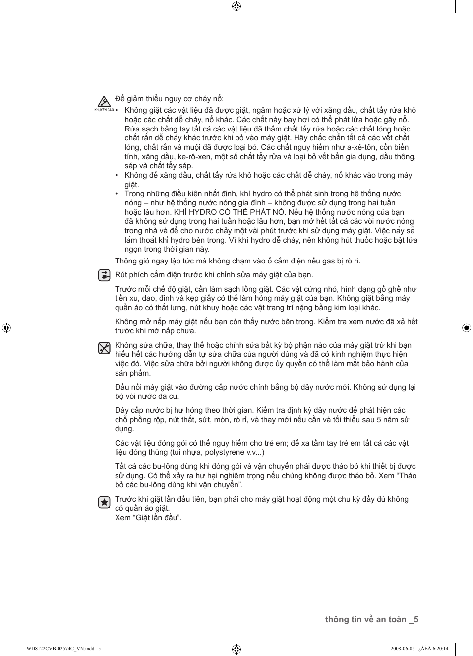 Samsung WD8122CVD User Manual | Page 113 / 144