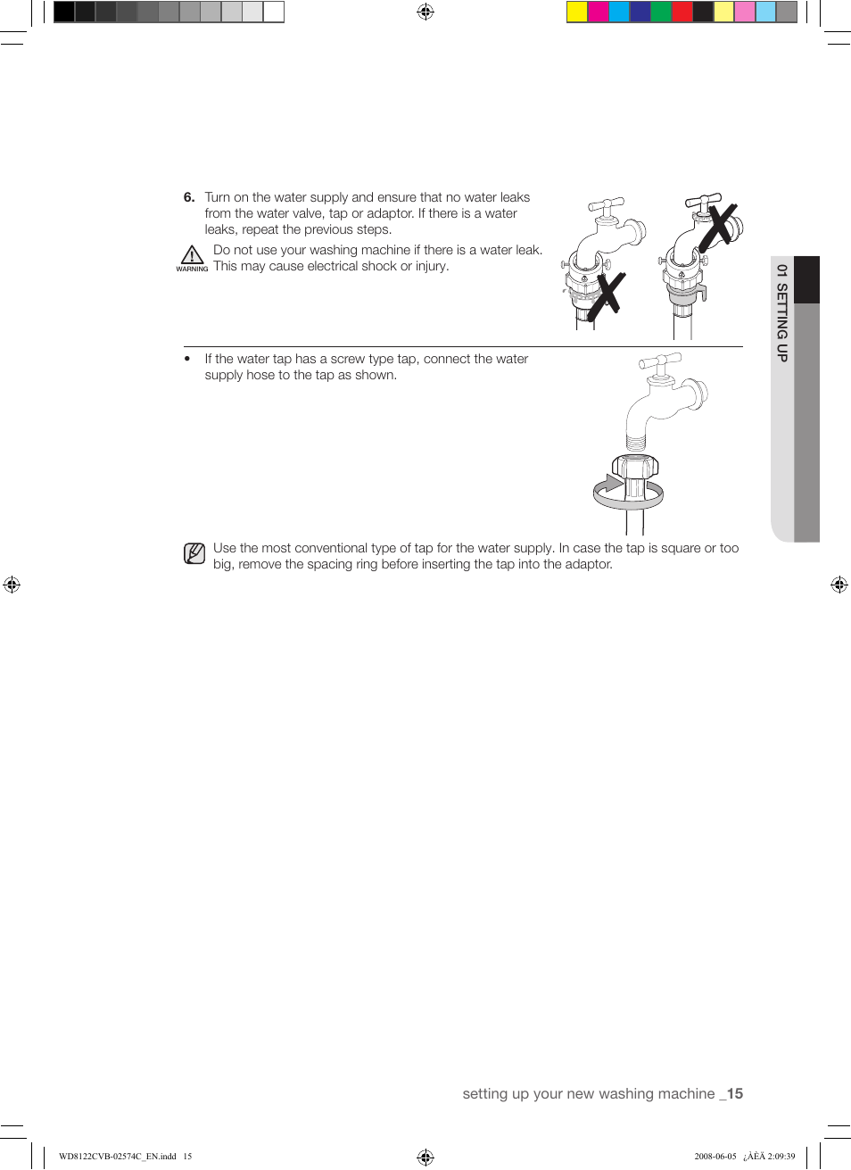 Samsung WD8122CVD User Manual | Page 15 / 144