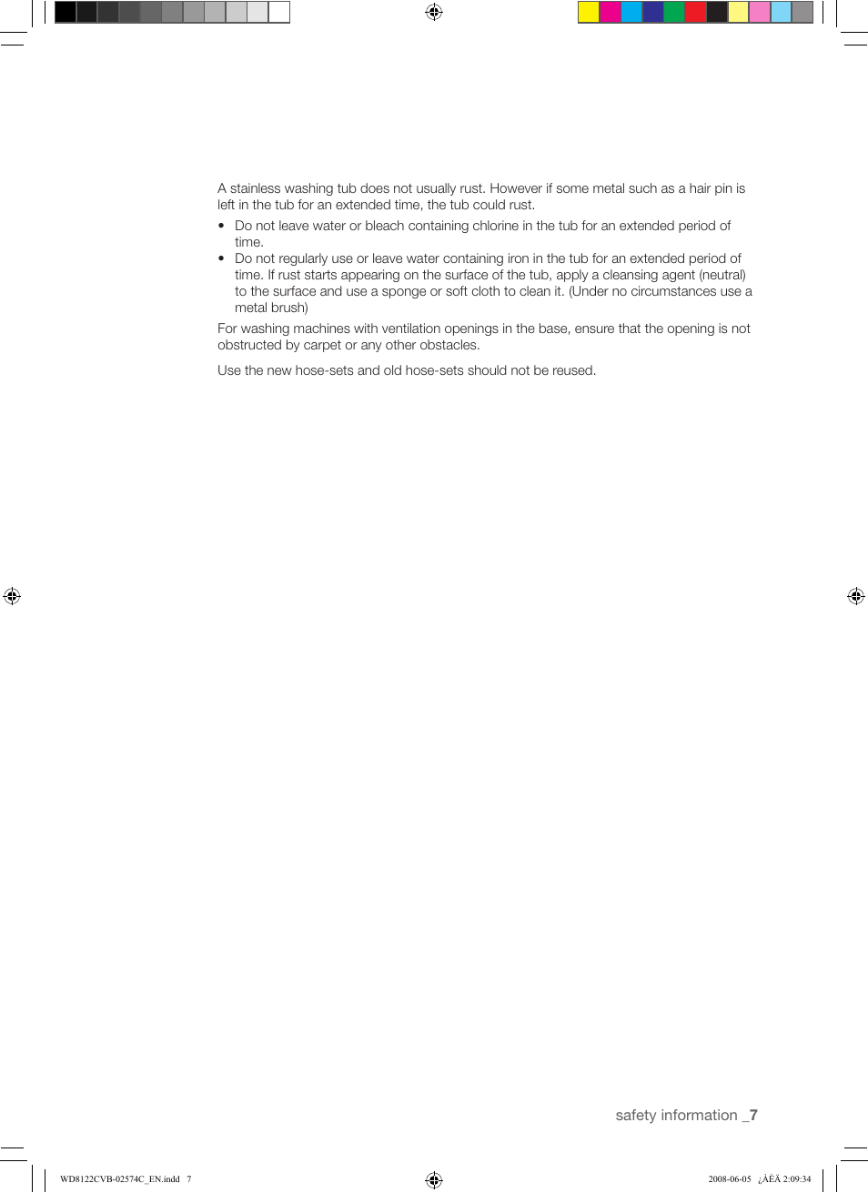 Samsung WD8122CVD User Manual | Page 7 / 144
