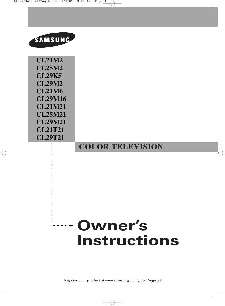 Samsung CL21M2 User Manual | 60 pages