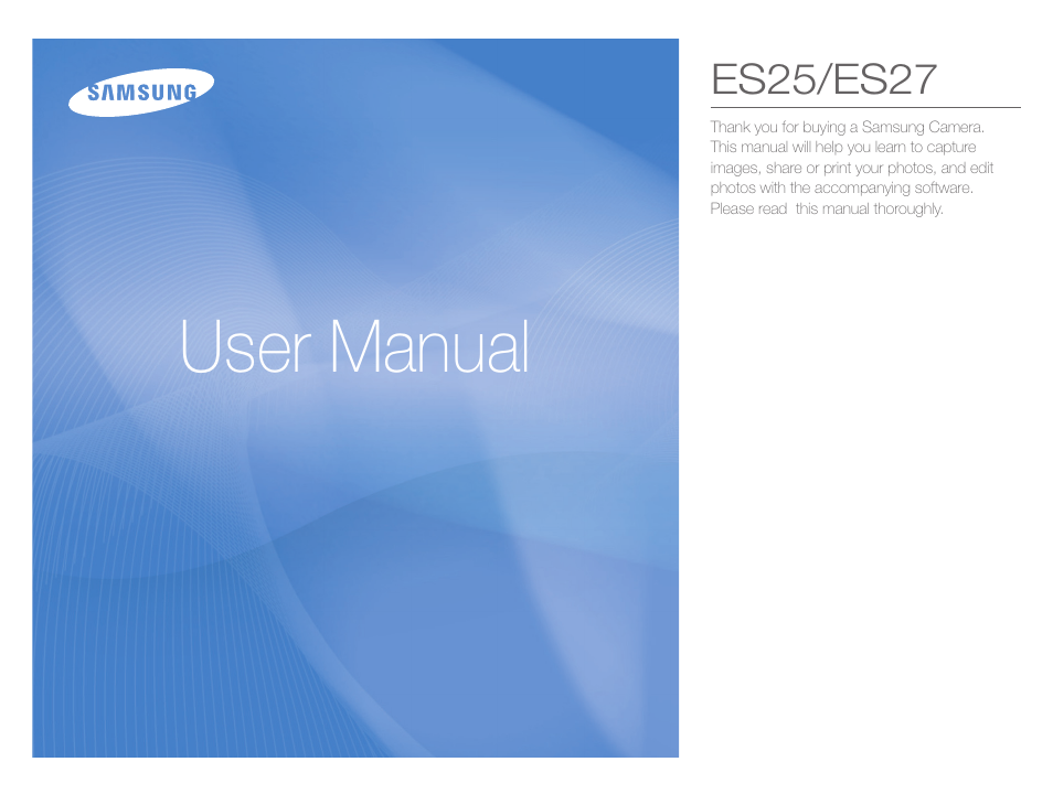 Samsung ES25 User Manual | 96 pages