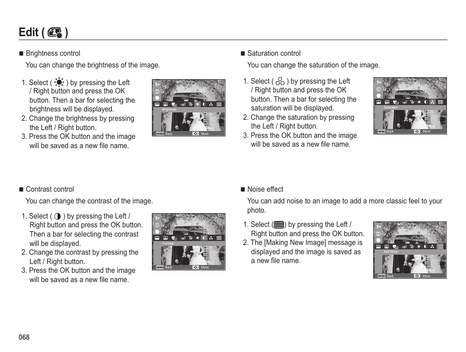 Edit ( ) | Samsung ES25 User Manual | Page 69 / 96