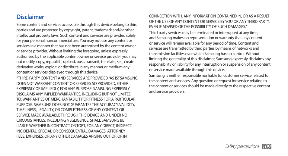 Samsung YP-G70 User Manual | Page 109 / 116
