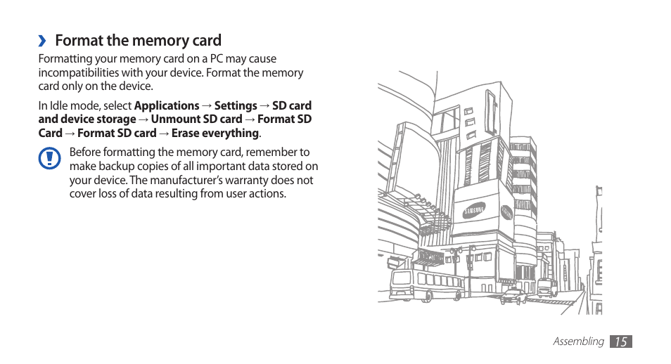 Samsung YP-G70 User Manual | Page 15 / 116