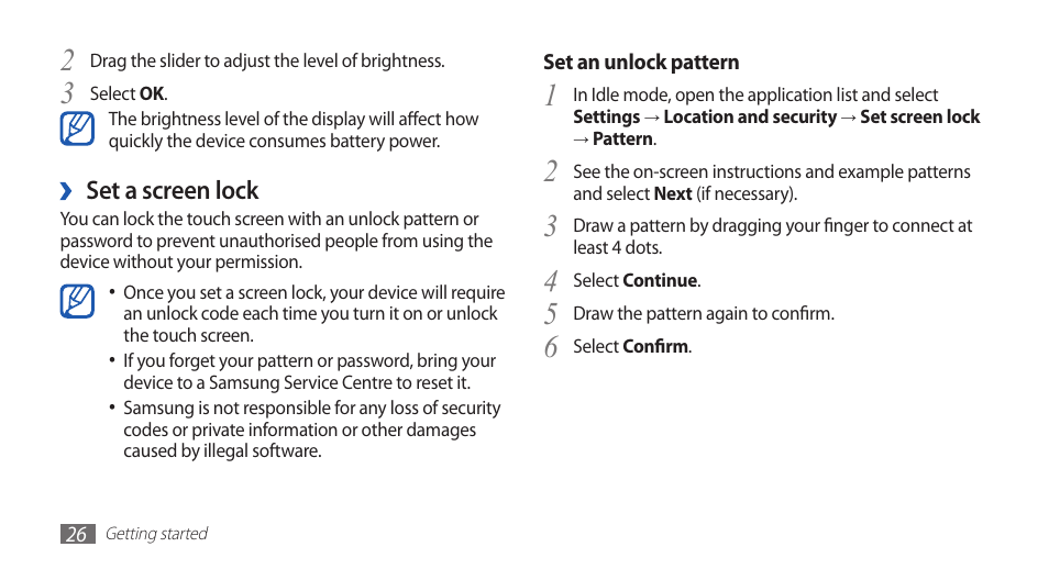 Samsung YP-G70 User Manual | Page 26 / 116