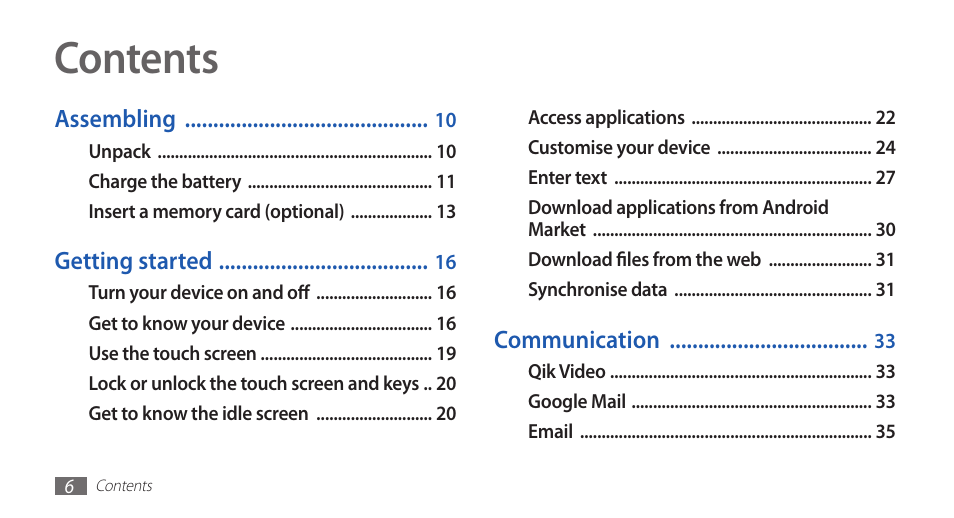 Samsung YP-G70 User Manual | Page 6 / 116