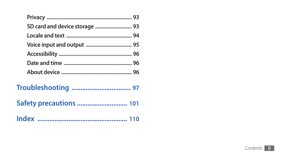 Samsung YP-G70 User Manual | Page 9 / 116