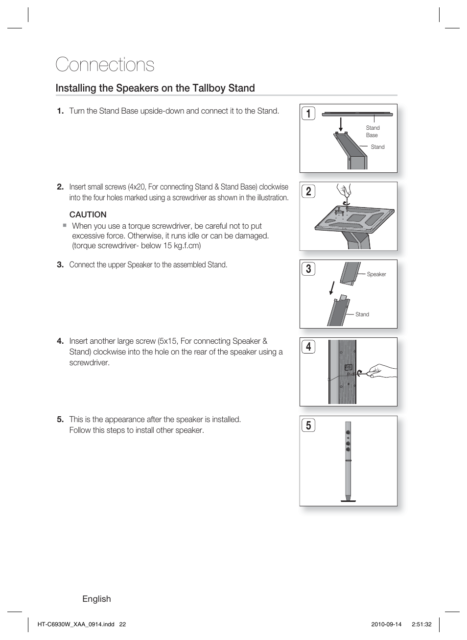 Connections | Samsung HT-C6930W User Manual | Page 22 / 74