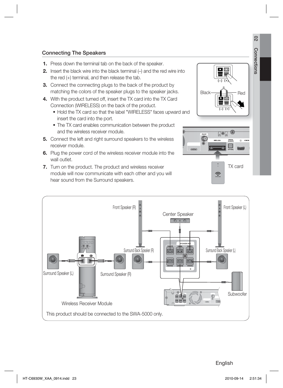 Samsung HT-C6930W User Manual | Page 23 / 74