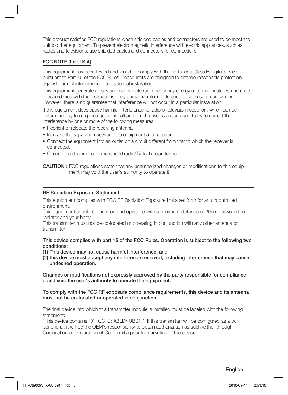 Samsung HT-C6930W User Manual | Page 3 / 74