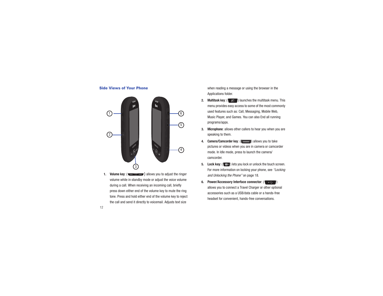 Side views of your phone | Samsung Flight II SGH-A927 User Manual | Page 16 / 197