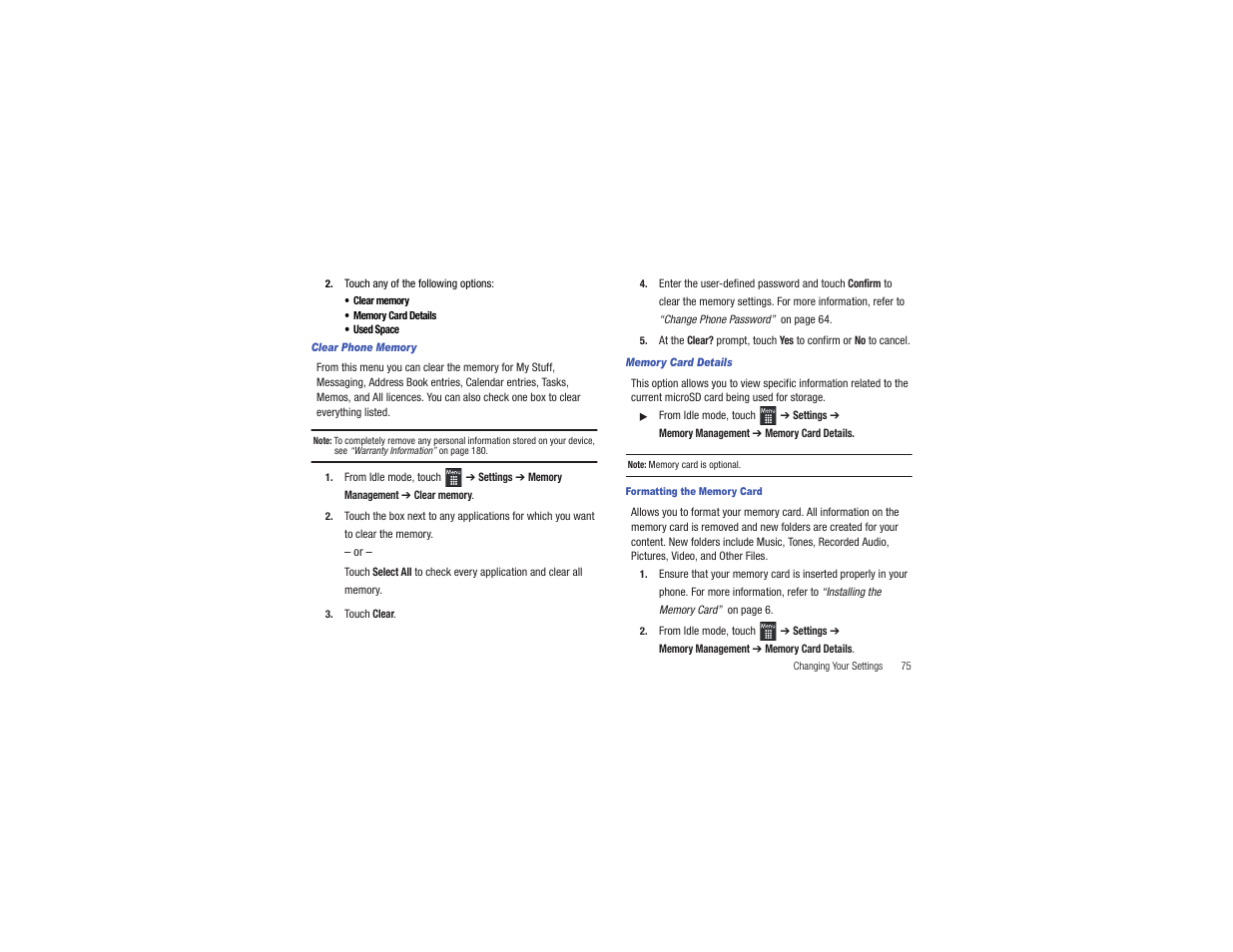 Samsung Flight II SGH-A927 User Manual | Page 79 / 197