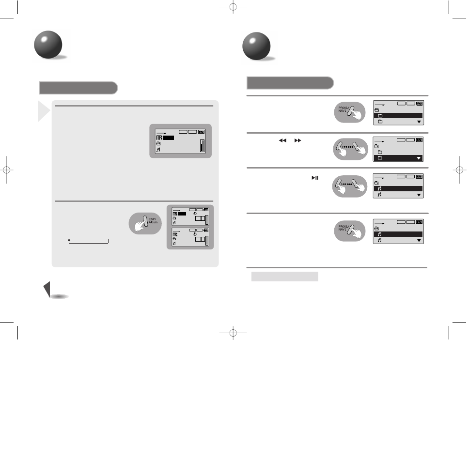 Esp/album function, Navigation function, Continued) | Album function | Samsung MCD-HM200 User Manual | Page 13 / 18