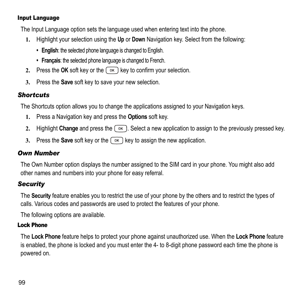Samsung A847M User Manual | Page 106 / 140