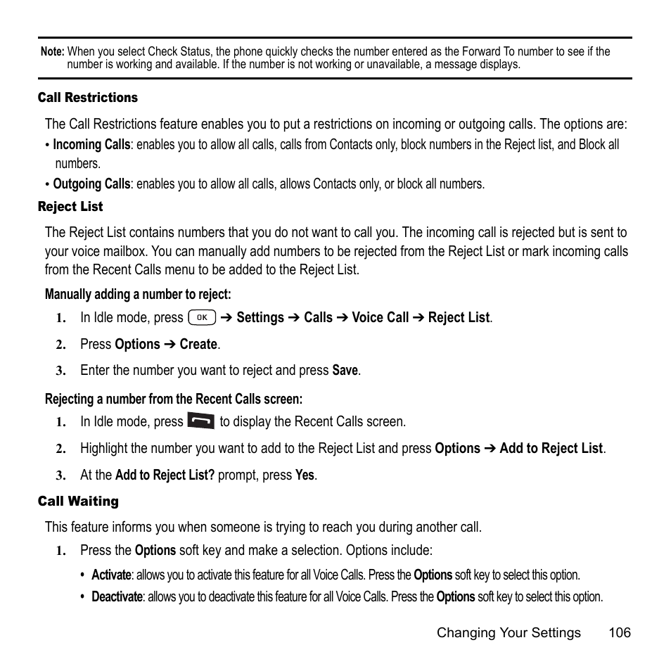 Samsung A847M User Manual | Page 113 / 140