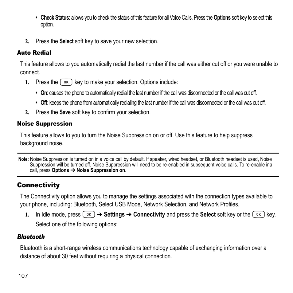 Connectivity | Samsung A847M User Manual | Page 114 / 140