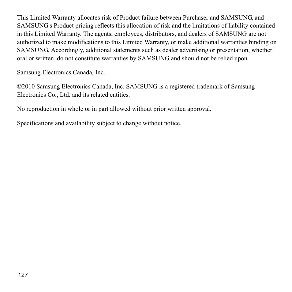 Samsung A847M User Manual | Page 134 / 140