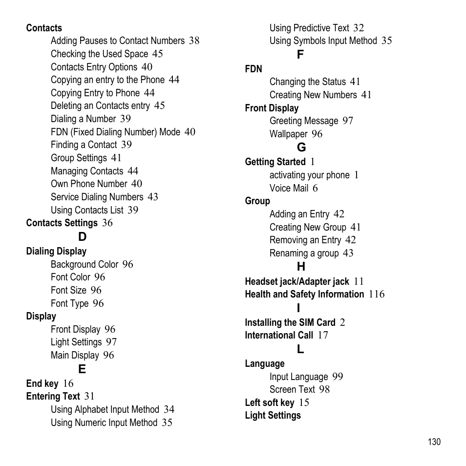 Samsung A847M User Manual | Page 137 / 140