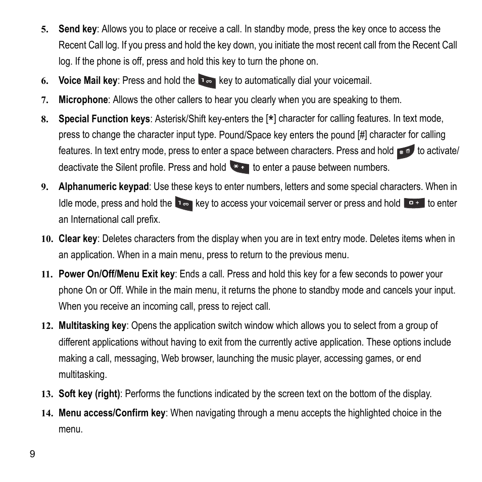 Samsung A847M User Manual | Page 16 / 140