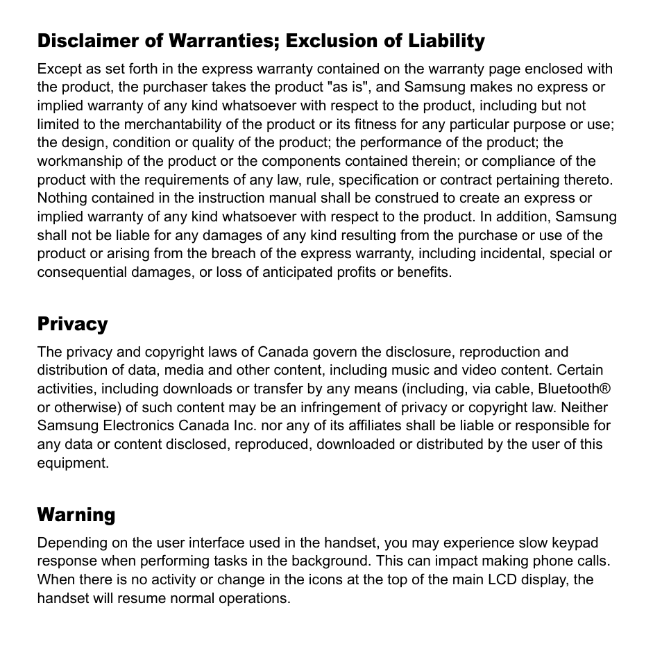 Samsung A847M User Manual | Page 3 / 140