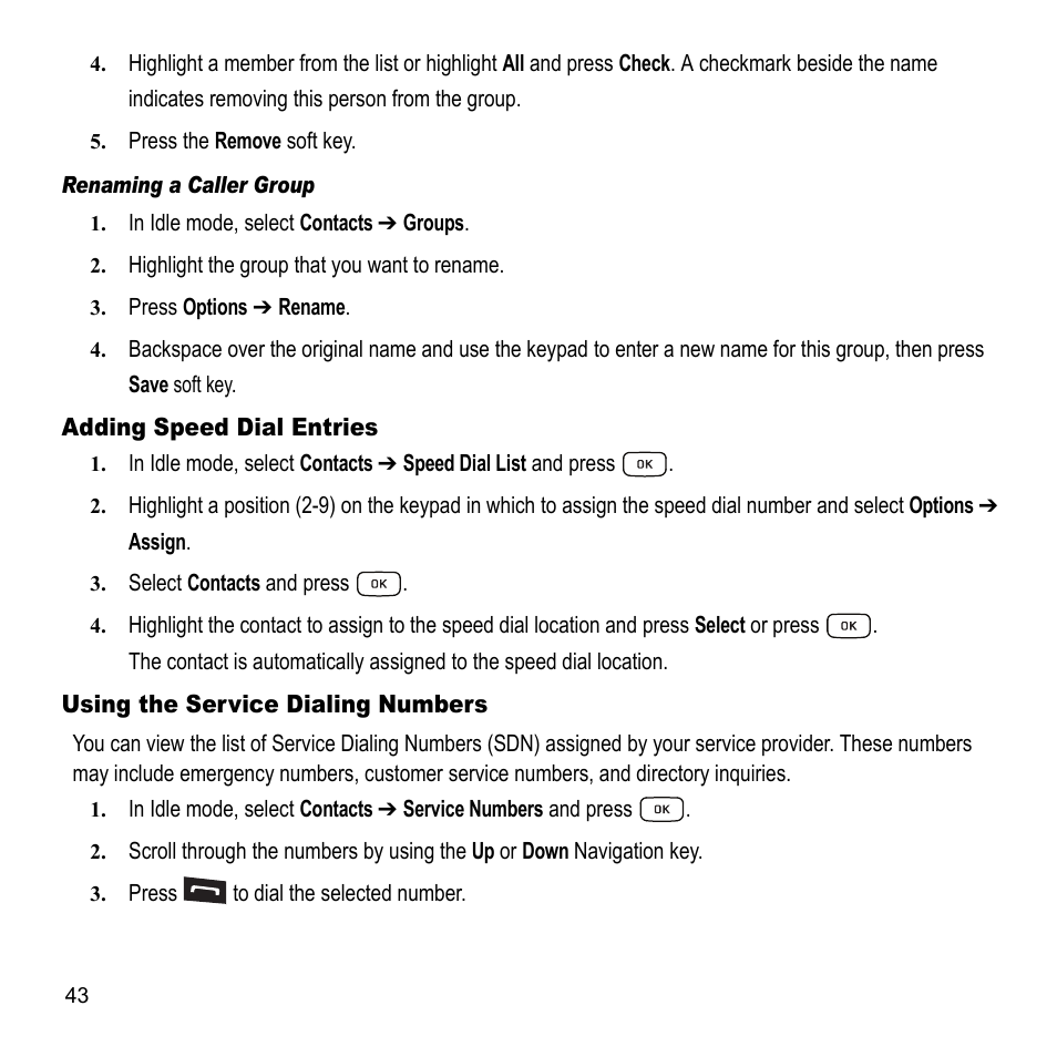 Samsung A847M User Manual | Page 50 / 140