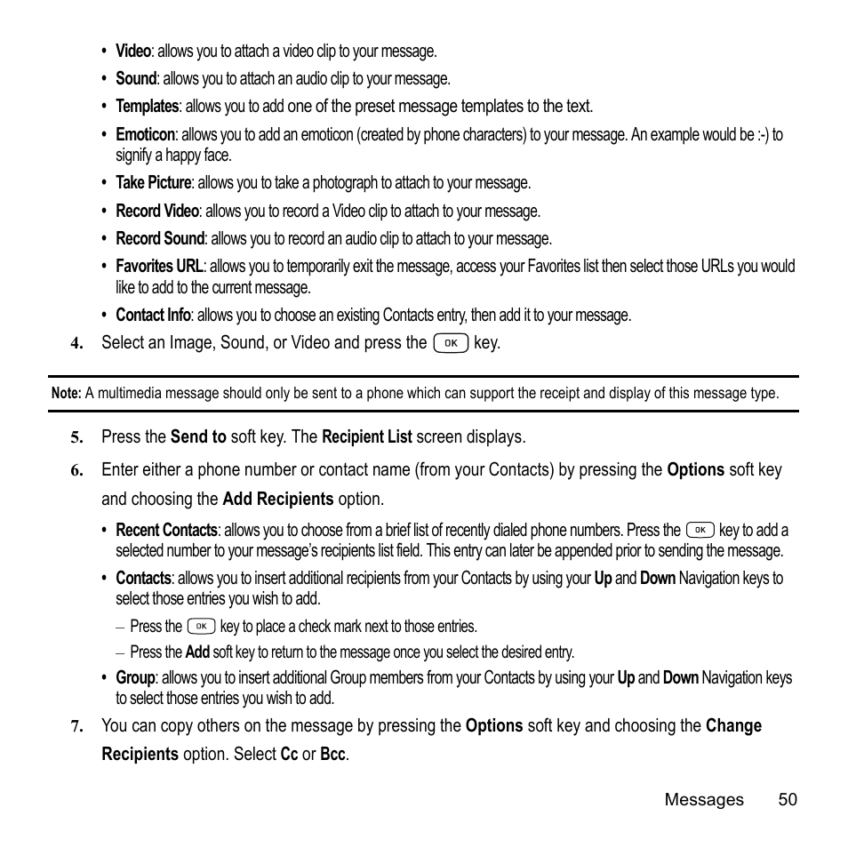 Samsung A847M User Manual | Page 57 / 140