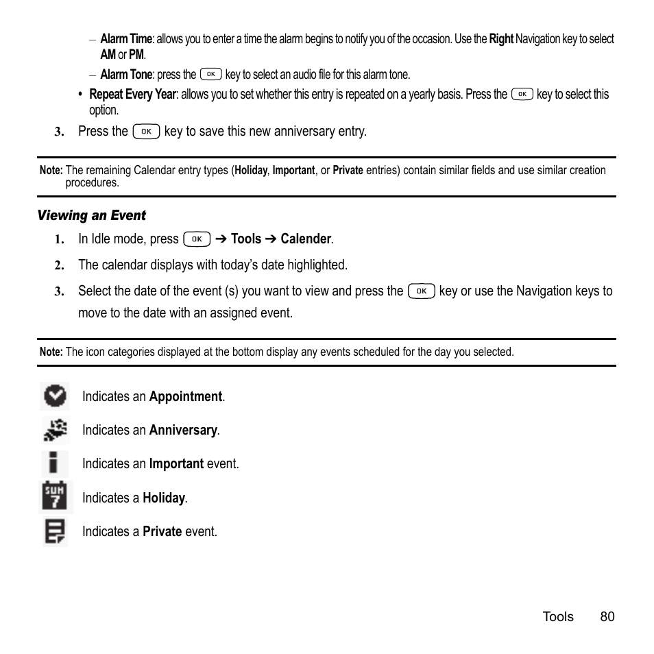 Samsung A847M User Manual | Page 87 / 140