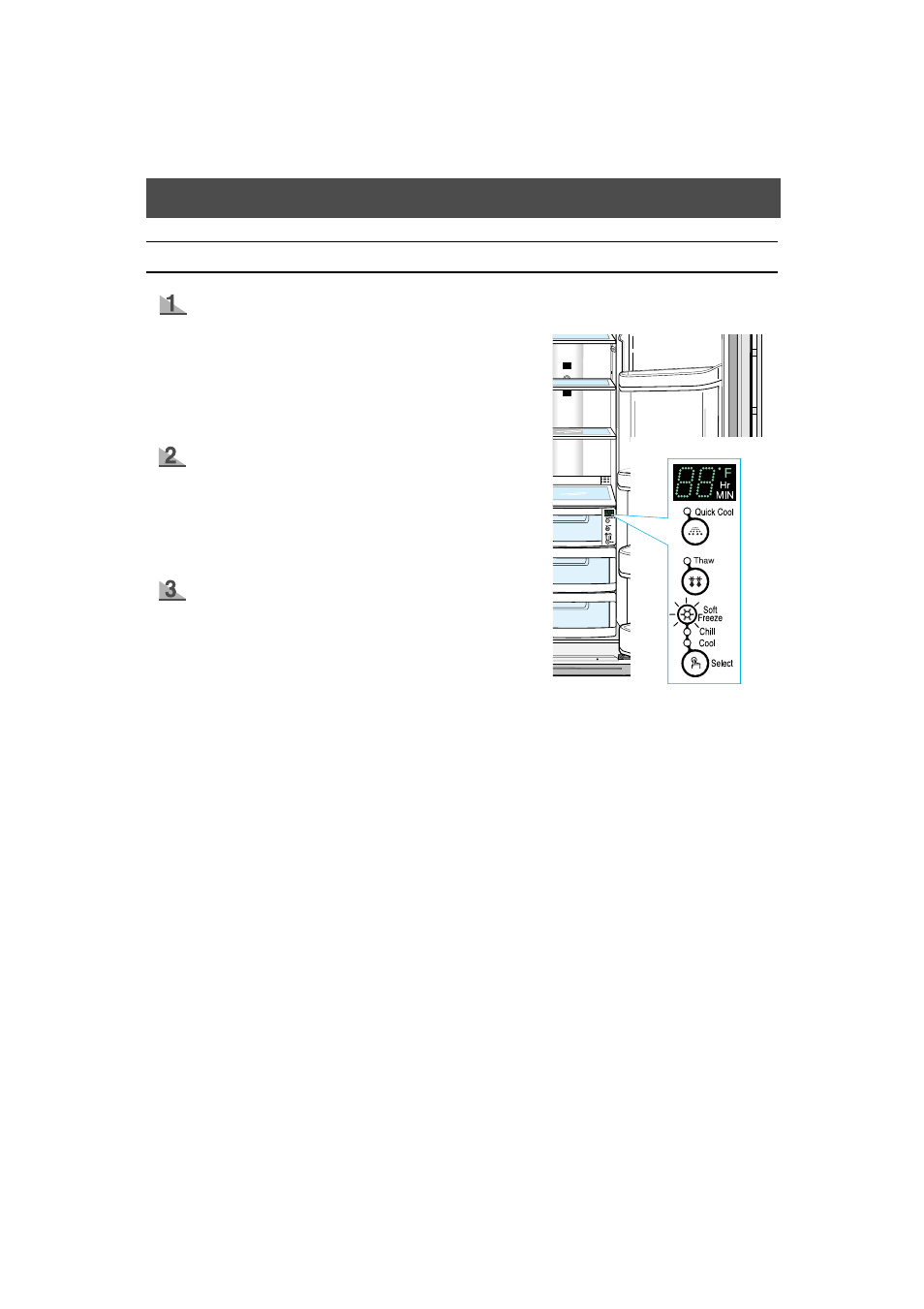 Coolselect zonetm drawer guide, Coolselect zone, Drawer guide | Select” button | Samsung HomePAD HP2777AT User Manual | Page 12 / 61