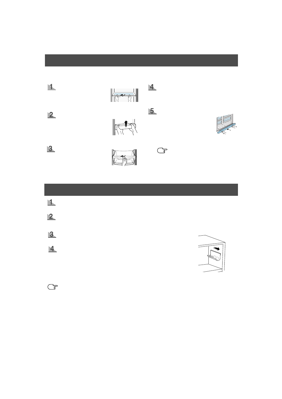 Removing the freezer accessories, Removing the refrigerator accessories | Samsung HomePAD HP2777AT User Manual | Page 14 / 61