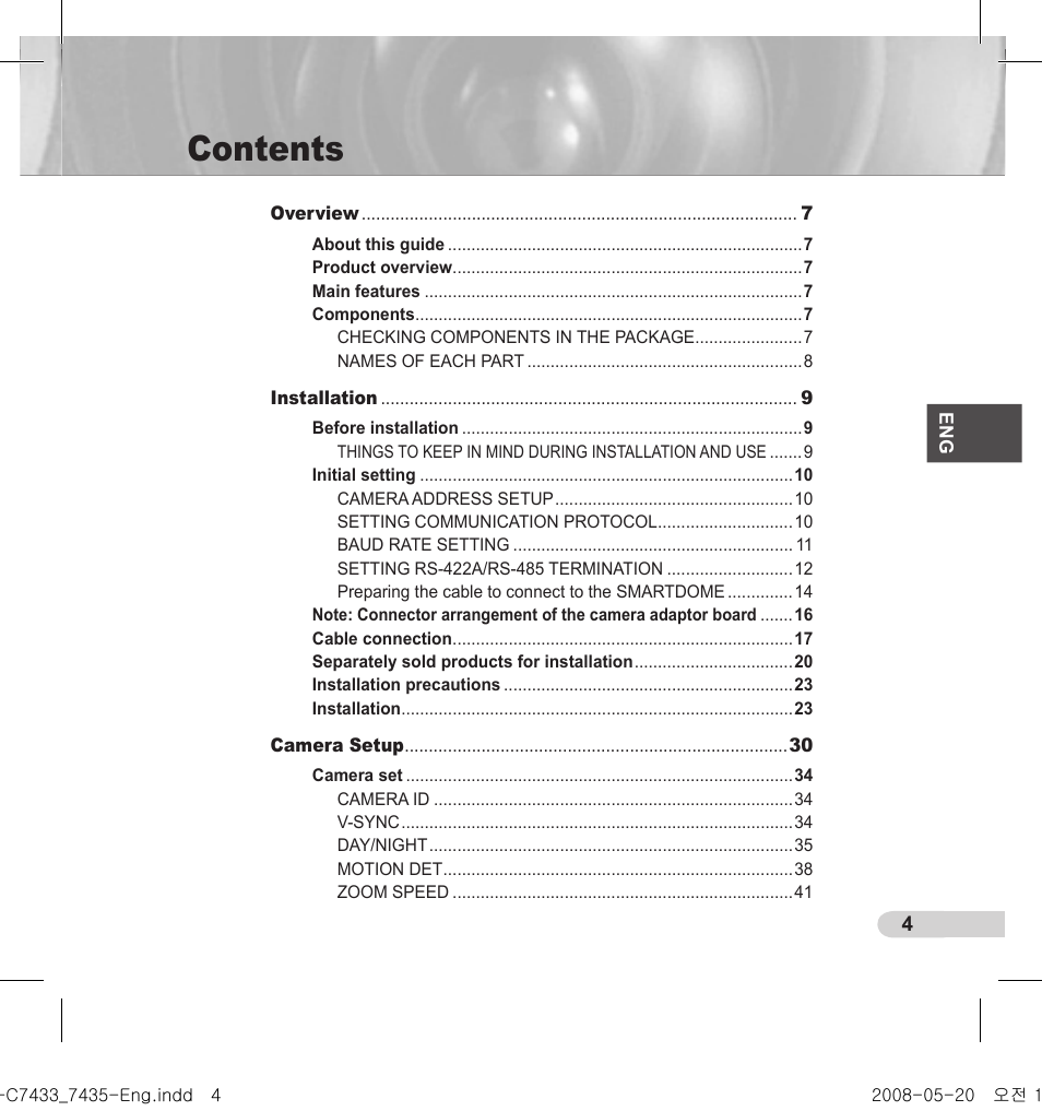 Samsung SCC-C7435(P) User Manual | Page 5 / 82