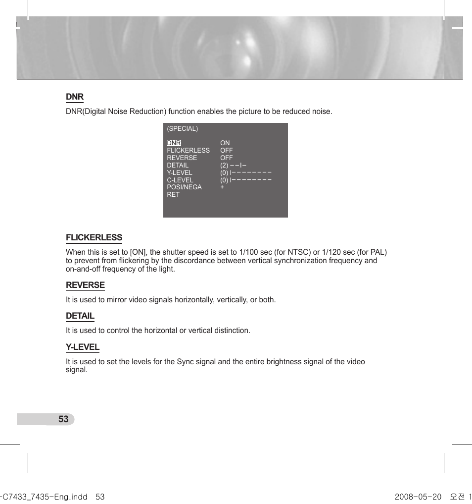 Samsung SCC-C7435(P) User Manual | Page 54 / 82