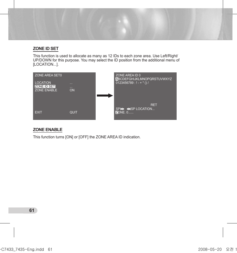 Samsung SCC-C7435(P) User Manual | Page 62 / 82