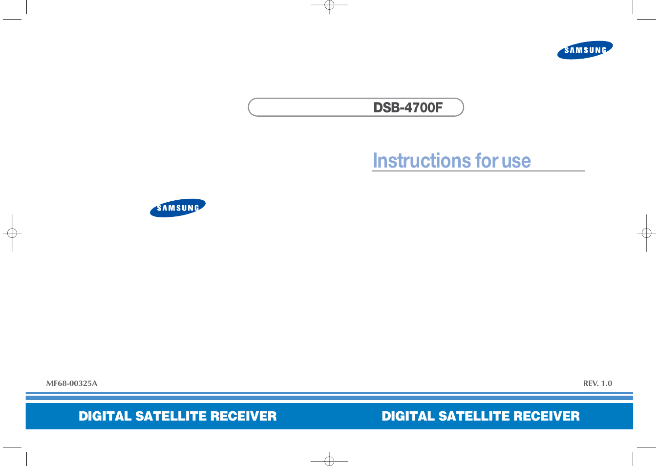 Samsung DSB-4700F User Manual | 22 pages