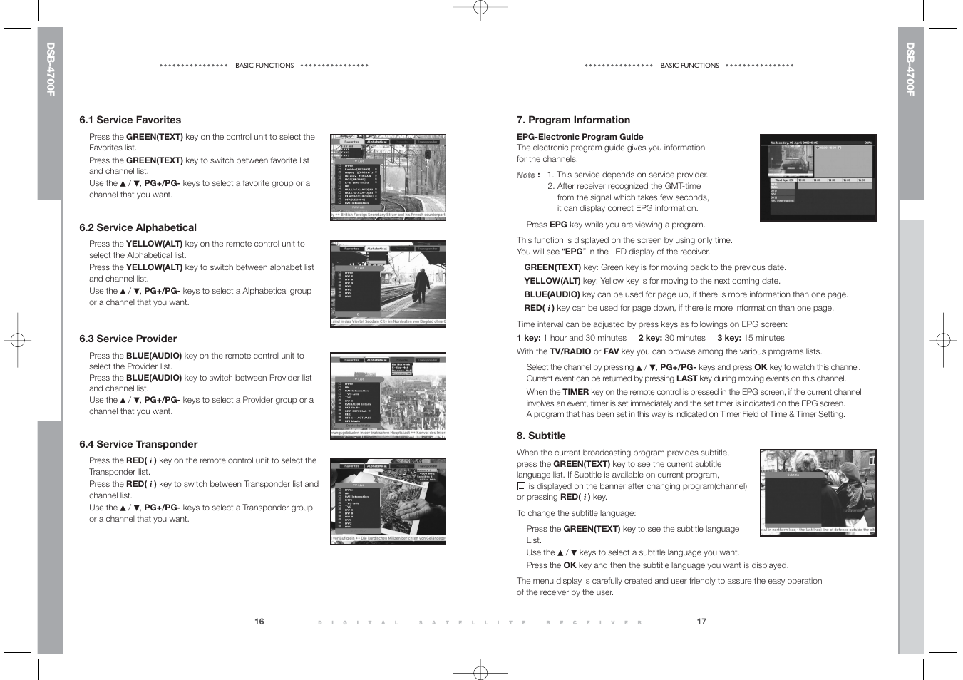 Samsung DSB-4700F User Manual | Page 10 / 22