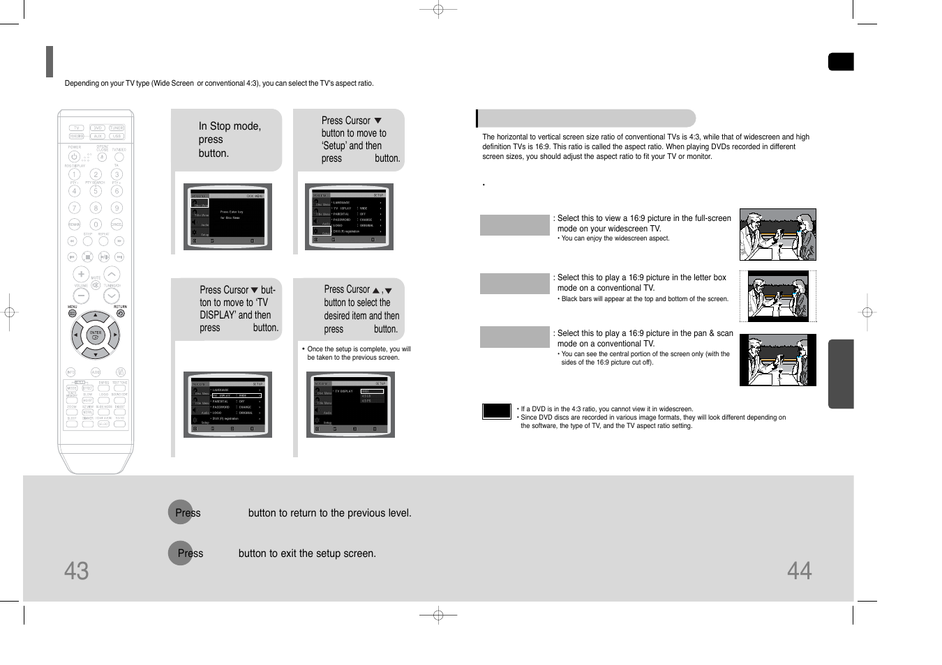 Setting tv screen type | Samsung HT-THQ25 User Manual | Page 23 / 39