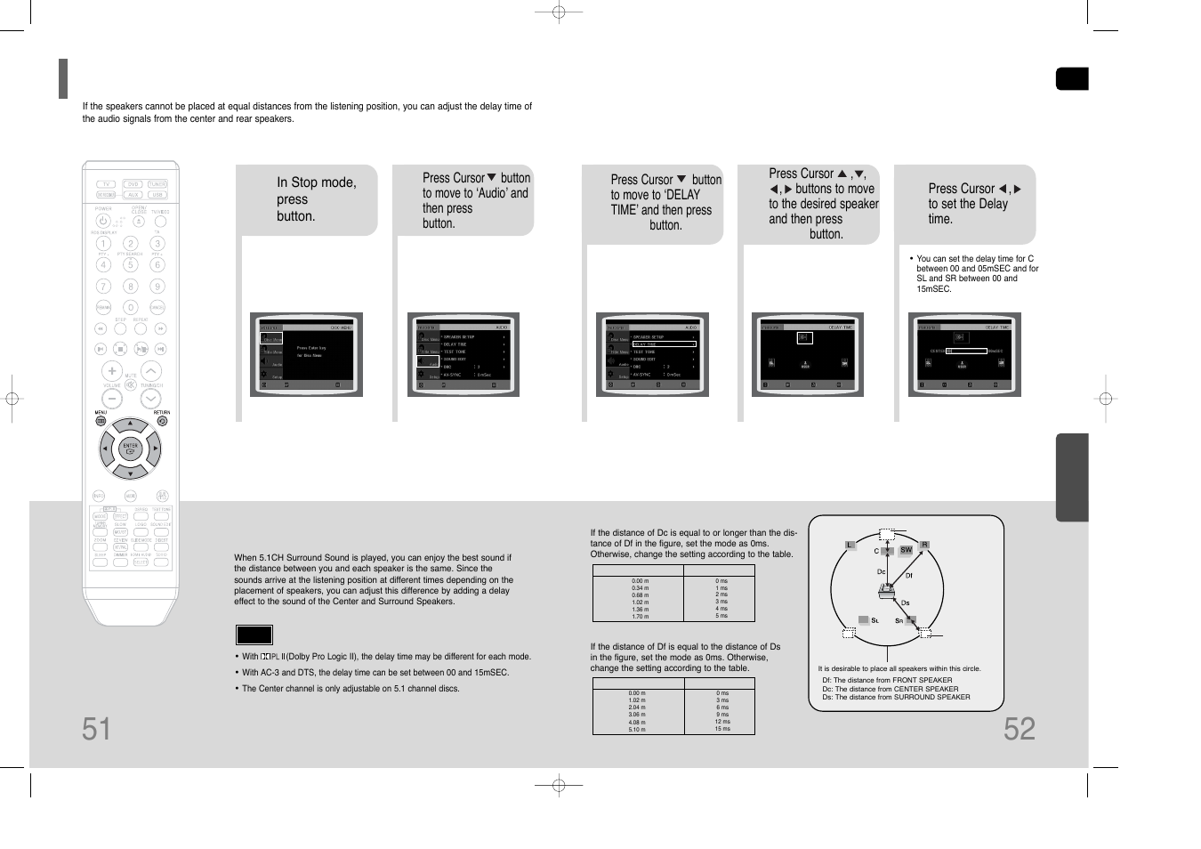 Setting the delay time | Samsung HT-THQ25 User Manual | Page 27 / 39