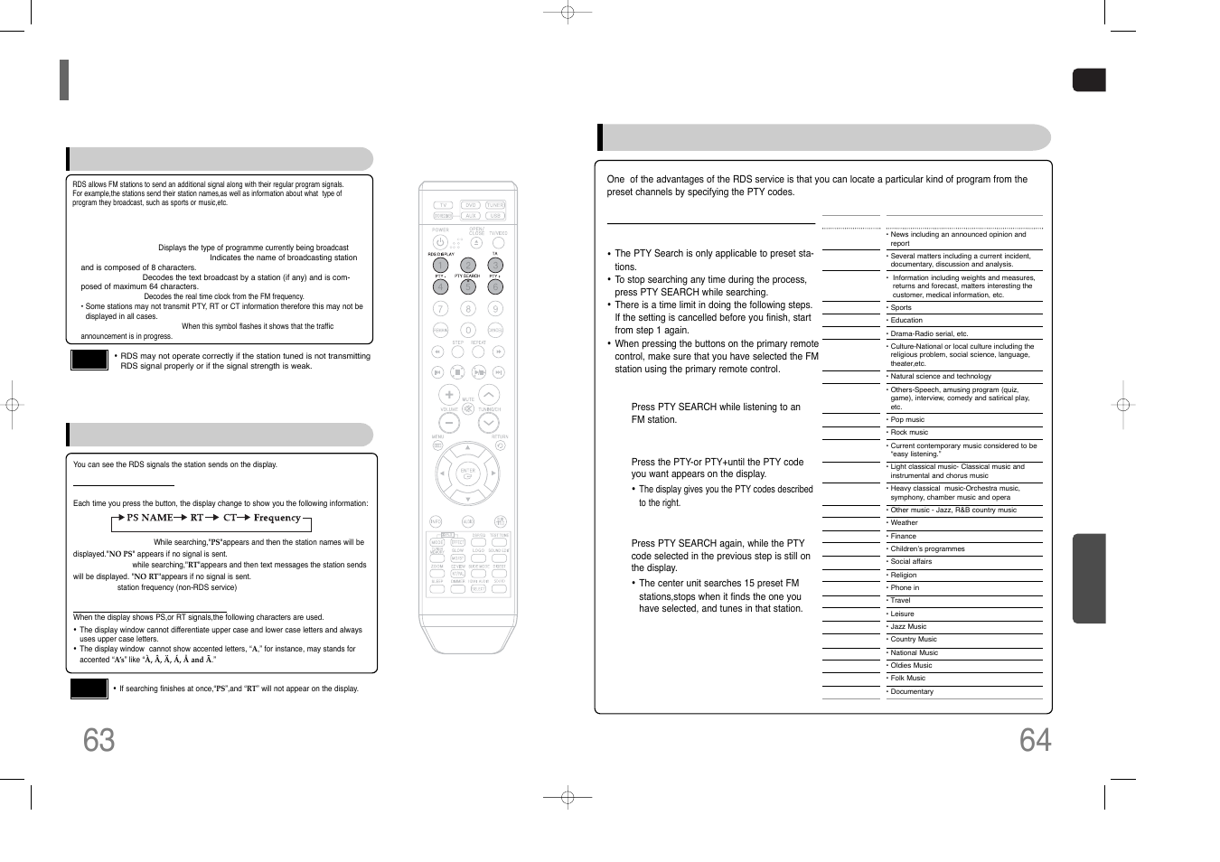 About rds broadcasting | Samsung HT-THQ25 User Manual | Page 33 / 39