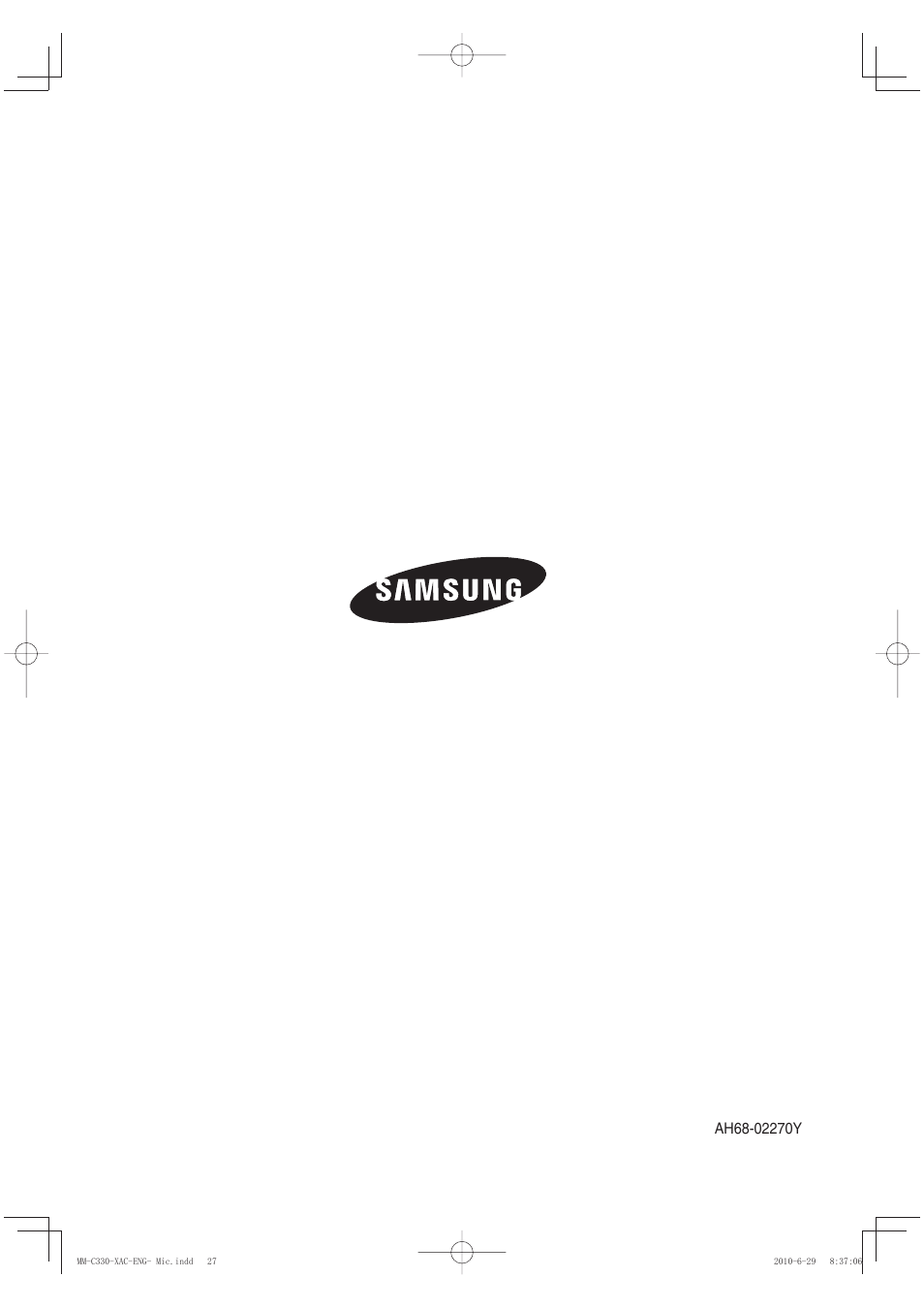 Samsung MM-C330 User Manual | Page 27 / 27