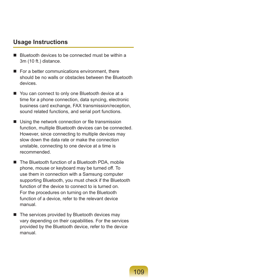 Usage instructions | Samsung Q45c User Manual | Page 110 / 199