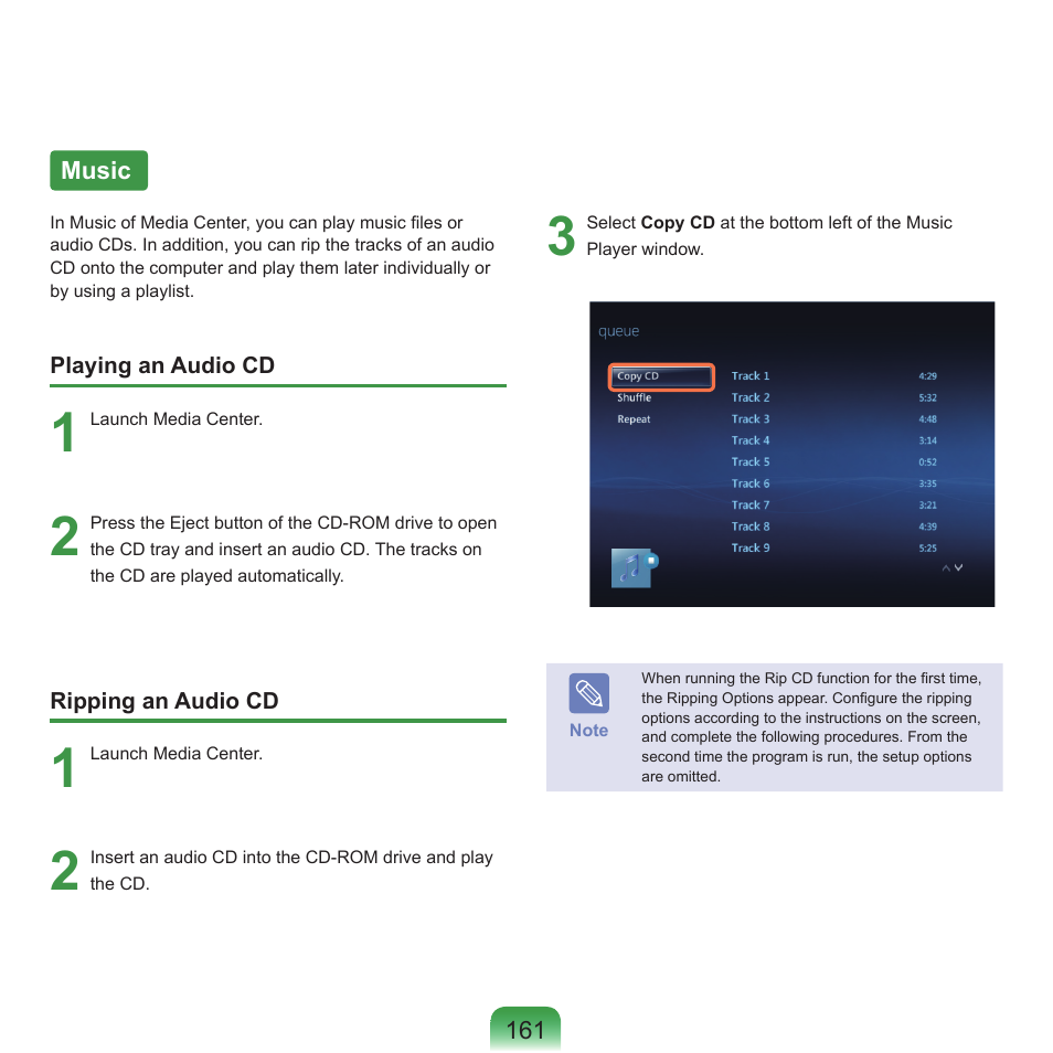 Music | Samsung Q45c User Manual | Page 162 / 199