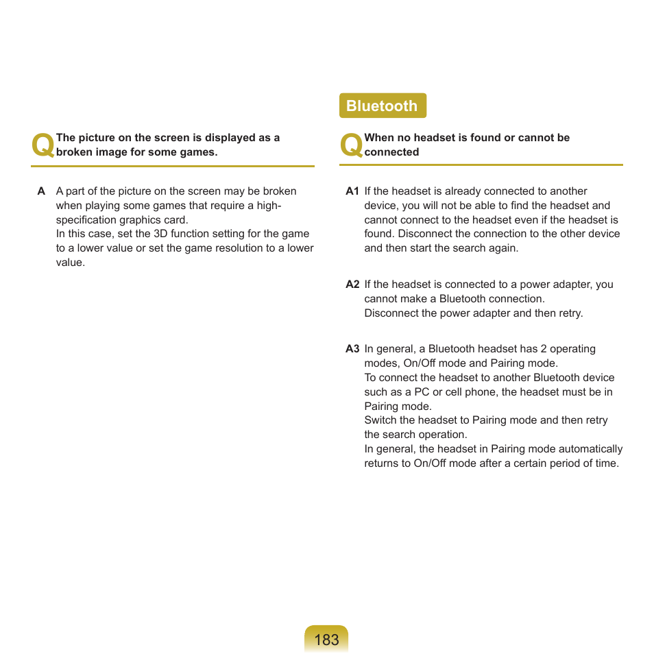 Bluetooth, 18 bluetooth | Samsung Q45c User Manual | Page 184 / 199