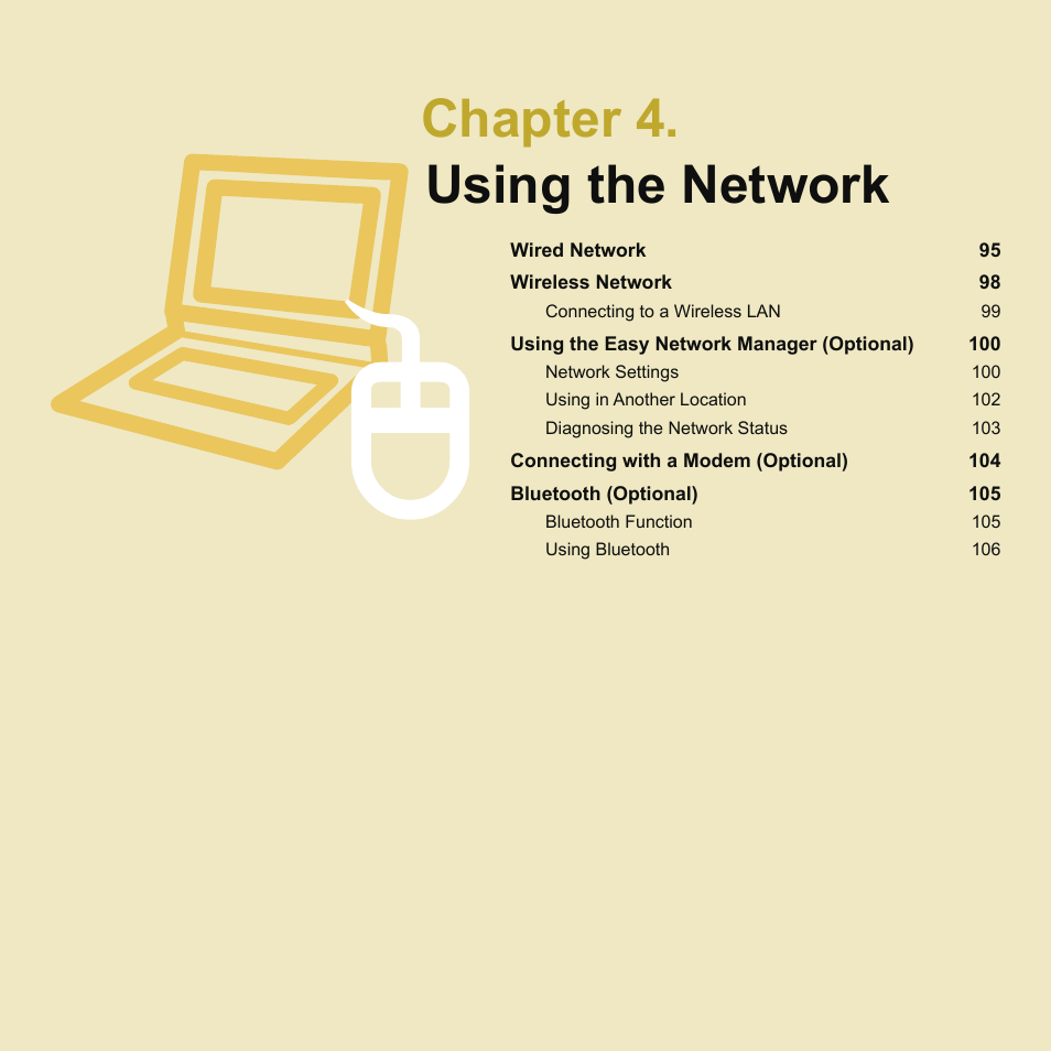 Chapter 4.using the network, Chapter 4. using the network | Samsung Q45c User Manual | Page 95 / 199