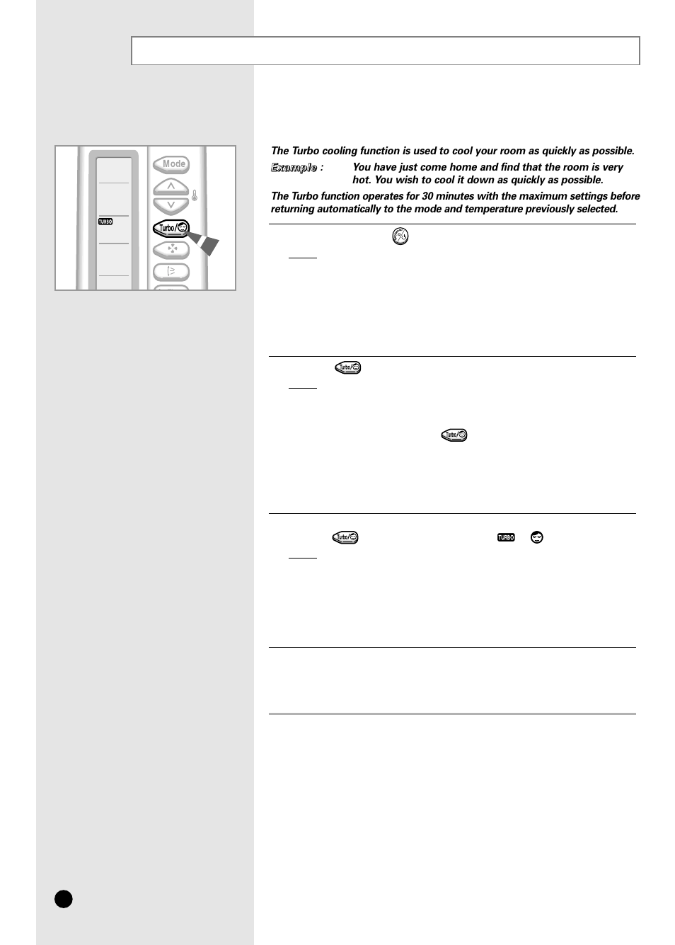 Changing the room temperature quickly | Samsung AS24B1 User Manual | Page 12 / 24