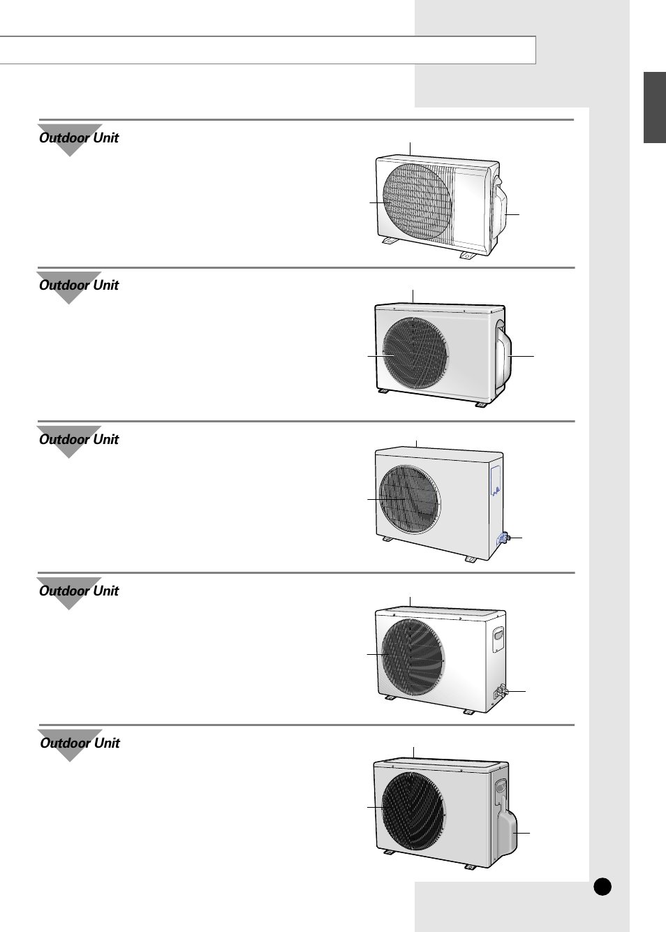 Outdoor unit | Samsung AS24B1 User Manual | Page 5 / 24